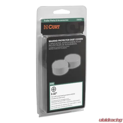 Curt 2.32" Bearing Protector Dust Covers (2-Pack) - 23232