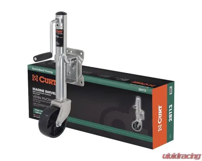 Curt Marine Jack with 6" Wheel (1,200 lbs., 10" Travel, Packaged) - 28113