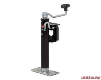 Curt Bracket-Mount Swivel Jack with Top Handle (2,000 lbs., 10" Travel, Packaged) - 28301