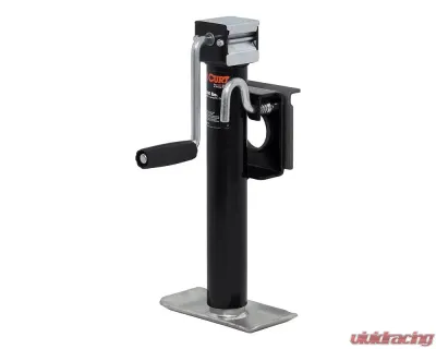 Curt Bracket-Mount Swivel Jack with Side Handle (2,000 lbs., 10" Travel) - 28302