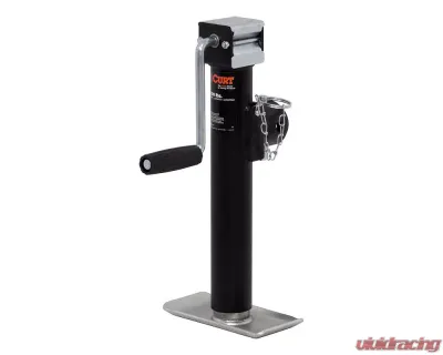 Curt Pipe-Mount Swivel Jack with Side Handle (2,000 lbs., 10" Travel) - 28321