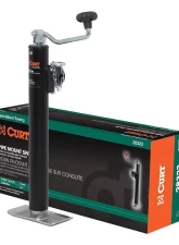 Curt Pipe-Mount Swivel Jack with Top Handle (2,000 lbs., 15" Travel, Packaged)                                     - 28323 - Image 5