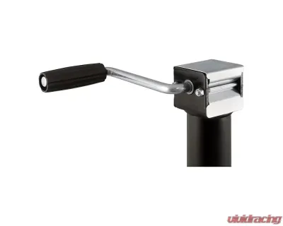 Curt Pipe-Mount Swivel Jack with Side Handle (2,000 lbs., 15" Travel) - 28324