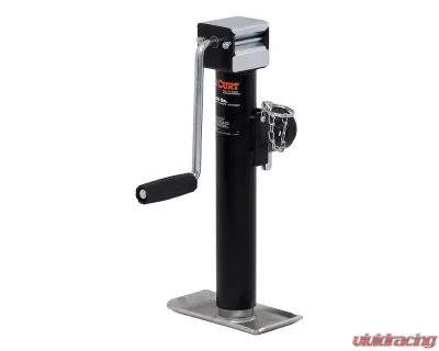 Curt Pipe-Mount Swivel Jack with Side Handle (5,000 lbs., 10" Travel) - 28354