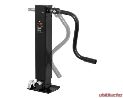 Curt Direct-Weld Square Jack with Side Handle (12,000 lbs., 12-1/2" Travel) - 28512