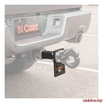 Curt Adjustable Pintle Mount (2" Shank, 10,000 lbs., 7" High, 6" Long) - 48323