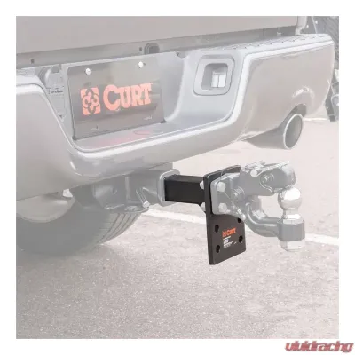 Curt Adjustable Pintle Mount (2" Shank, 10,000 lbs., 7" High, 6" Long) - 48323