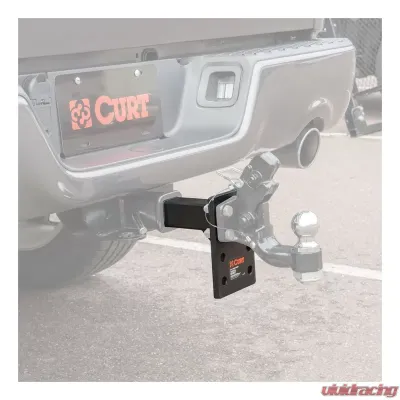 Curt Adjustable Pintle Mount (2" Shank, 10,000 lbs., 7" High, 6" Long) - 48323