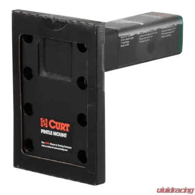 Curt Adjustable Pintle Mount (2" Shank, 10,000 lbs., 7" High, 6" Long) - 48323