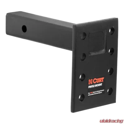 Curt Adjustable Pintle Mount (2" Shank, 10,000 lbs., 7" High, 8" Long) - 48324