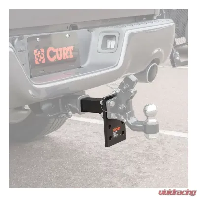 Curt Adjustable Pintle Mount (2" Shank, 10,000 lbs., 7" High, 8" Long) - 48324