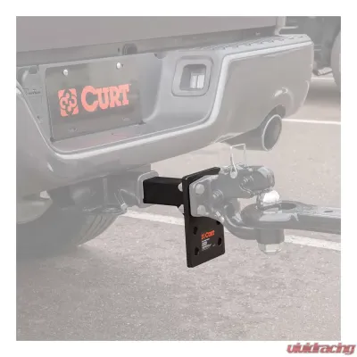Curt Adjustable Pintle Mount (2" Shank, 10,000 lbs., 7" High, 8" Long) - 48324