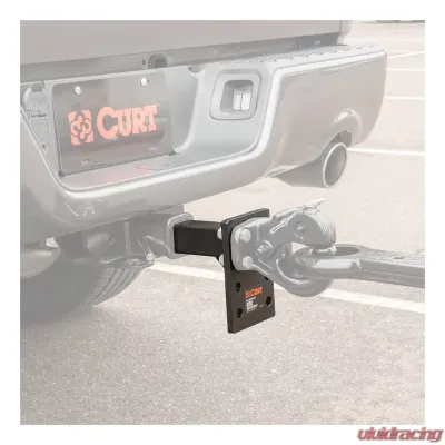Curt Adjustable Pintle Mount (2" Shank, 15,000 lbs., 7" High, 8" Long) - 48325