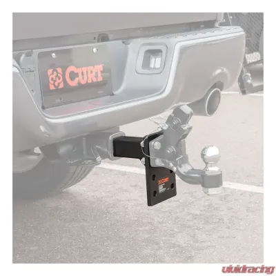 Curt Adjustable Pintle Mount (2" Shank, 15,000 lbs., 7" High, 8" Long) - 48325