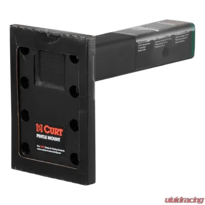 Curt Adjustable Pintle Mount (2" Shank, 15,000 lbs., 7" High, 8" Long) - 48325