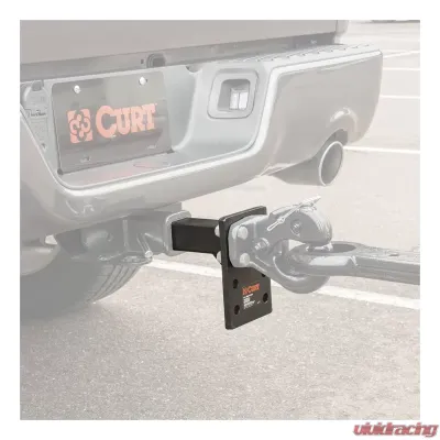 Curt Adjustable Pintle Mount (2" Shank, 15,000 lbs., 7" High, 6" Long) - 48328