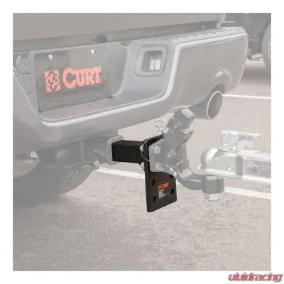 Curt Adjustable Pintle Mount (2" Shank, 15,000 lbs., 7" High, 6" Long) - 48328