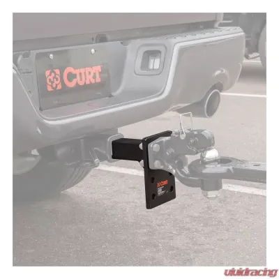 Curt Adjustable Pintle Mount (2" Shank, 15,000 lbs., 7" High, 6" Long) - 48328