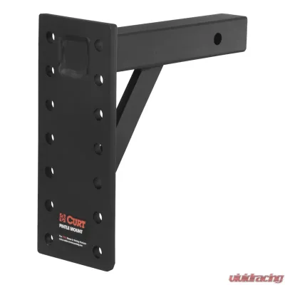 Curt Adjustable Pintle Mount (2" Shank, 10,000 lbs., 13" High, 10" Long) - 48341