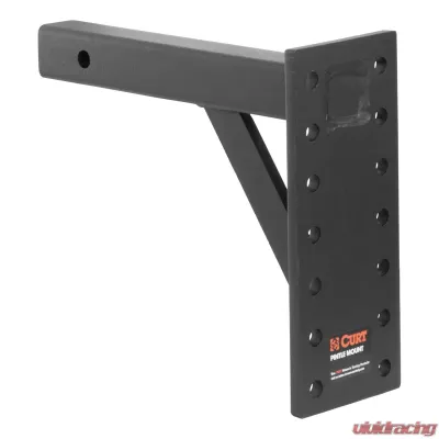 Curt Adjustable Pintle Mount (2" Shank, 10,000 lbs., 13" High, 12" Long) - 48342