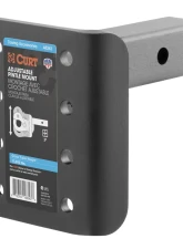 Curt Adjustable Pintle Mount (2" Shank, 17,000 lbs., 7-1/4" High, 6" Long)                                     - 48343 - Image 3