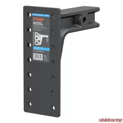 Curt Adjustable Pintle Mount (2-1/2" Shank, 20,000 lbs., 12-1/2" High, 10-3/4" Long) - 48349