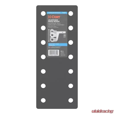 Curt Adjustable Pintle Mount (2-1/2" Shank, 20,000 lbs., 12-1/2" High, 10-3/4" Long) - 48349