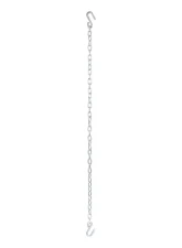 Curt 48" Safety Chain with 2 S-Hooks (2,000 lbs., Clear Zinc)                                     - 80010 - Image 2