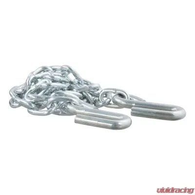 Curt 48" Safety Chain with 2 S-Hooks (2,000 lbs., Clear Zinc) - 80010