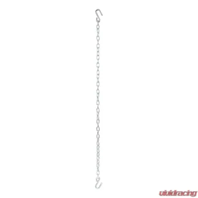 Curt 48" Safety Chain with 2 S-Hooks (2,000 lbs., Clear Zinc, Packaged) - 80011