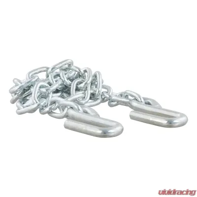 Curt 48" Safety Chain with 2 S-Hooks (2,000 lbs., Clear Zinc, Packaged) - 80011