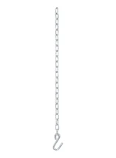 Curt 27" Safety Chain with 1 S-Hook (2,000 lbs., Clear Zinc)                                     - 80020 - Image 4