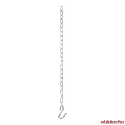 Curt 27" Safety Chain with 1 S-Hook (2,000 lbs., Clear Zinc) - 80020