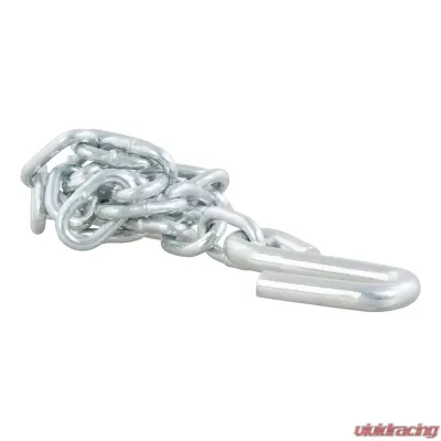 Curt 27" Safety Chain with 1 S-Hook (2,000 lbs., Clear Zinc) - 80020