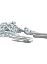 Curt 48" Safety Chain with 2 S-Hooks (5,000 lbs., Clear Zinc)                                     - 80030 - Image 2