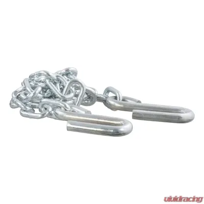 Curt 48" Safety Chain with 2 S-Hooks (5,000 lbs., Clear Zinc) - 80030