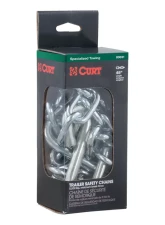 Curt 48" Safety Chain with 2 S-Hooks (5,000 lbs., Clear Zinc, Packaged)                                     - 80031 - Image 3