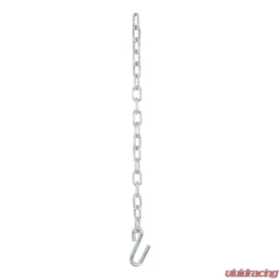 Curt 27" Safety Chain with 1 S-Hook (5,000 lbs., Clear Zinc) - 80040