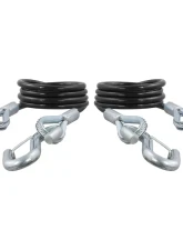Curt 43-7/8" Safety Cables with 2 Snap Hooks (3,500 lbs., Vinyl-Coated, 2-Pack)                                     - 80136 - Image 3