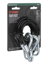 Curt 43-7/8" Safety Cables with 2 Snap Hooks (3,500 lbs., Vinyl-Coated, 2-Pack)                                     - 80136 - Image 3
