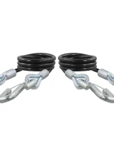 Curt 44" Safety Cables with 2 Snap Hooks (7,500 lbs., Vinyl-Coated, 2-Pack)                                     - 80176 - Image 3