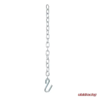 Curt 27" Safety Chain with 1 S-Hook (7,000 lbs., Clear Zinc) - 80300