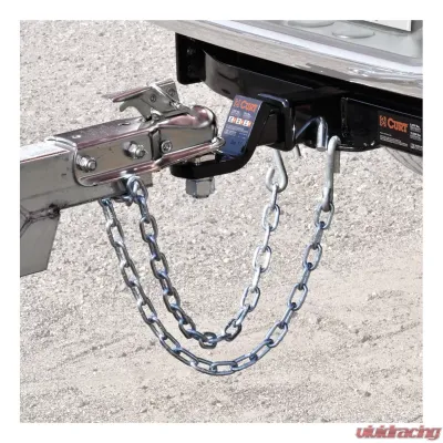 Curt 27" Safety Chain with 1 S-Hook (7,000 lbs., Clear Zinc) - 80300