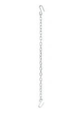 Curt 48" Safety Chain with 2 S-Hooks (7,000 lbs., Clear Zinc)                                     - 80301 - Image 2