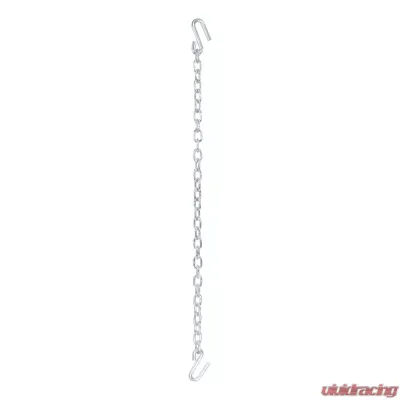 Curt 48" Safety Chain with 2 S-Hooks (7,000 lbs., Clear Zinc) - 80301