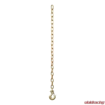 Curt 35" Safety Chain with 1 Clevis Hook (12,600 lbs., Yellow Zinc) - 80303
