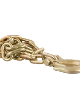 Curt 35" Safety Chain with 1 Clevis Hook (12,600 lbs., Yellow Zinc)                                     - 80303 - Image 2