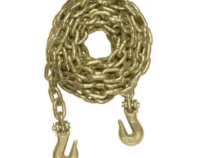 Curt 20' Transport Binder Safety Chain with 2 Clevis Hooks (26,400 lbs., Yellow Zinc)