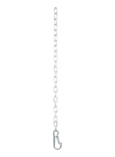 Curt 27" Safety Chain with 1 Snap Hook (2,000 lbs., Clear Zinc)                                     - 80312 - Image 2