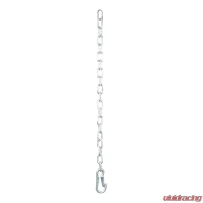 Curt 27" Safety Chain with 1 Snap Hook (5,000 lbs., Clear Zinc) - 80313